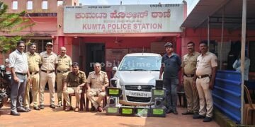 Battery thief caught with stolen car!