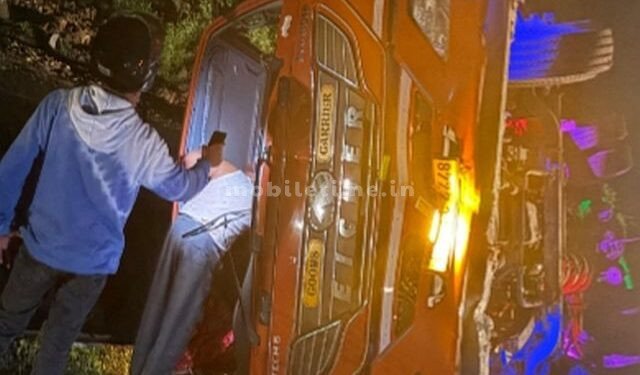 Driver who overturned oil truck due to oil spill!