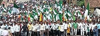 Fighting for rights A trespasser wandered around without any fear holding a petition