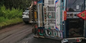 ಹೆದ್ದಾರಿ ಹೊಂಡ ತುಂಬಿದ ಕಾಶ್ಮೀರಿ ಸೇಬು!