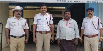 Lorry driver who was roaming everywhere Caught by traffic police's daring move!