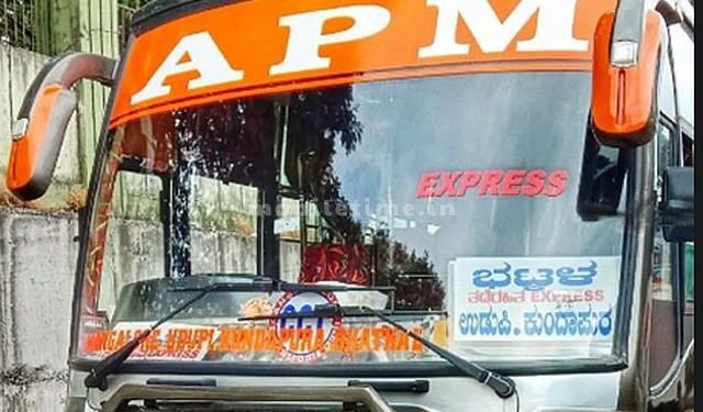 The driver of a moving bus has a heart attack!