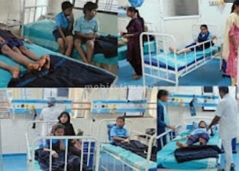 A mess in a rice bowl Children hospitalized after eating!