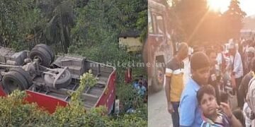 Bus falls into abyss!