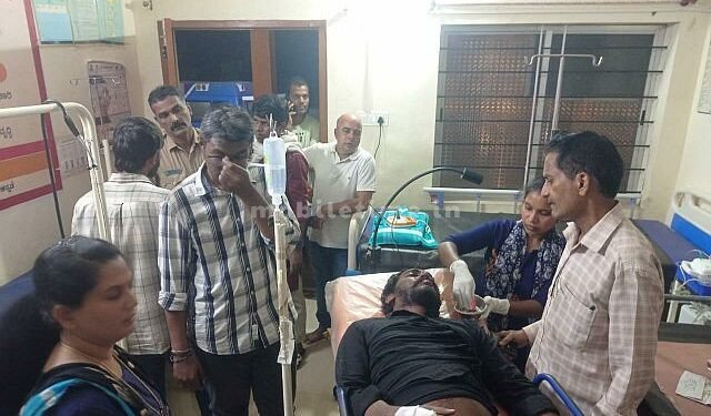 Man who fell off bike is in serious condition