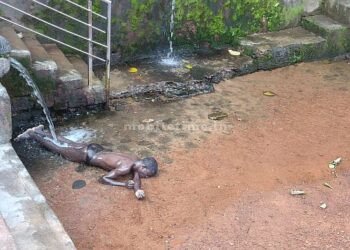 Ramatirtha A devotee who touched the feet of Lord Shiva during a holy bath!