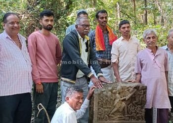 The court of Goddess Bhuvaneshwari Kannada inscription found in Kannadagala village