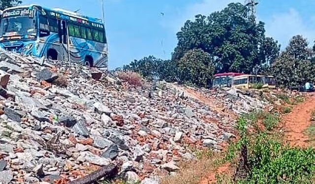 The school in sight is 2 km away!