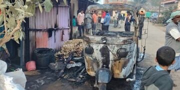 A rickshaw to start the cylinder sputtering