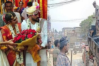 Kageri: Road repair due to marriage!