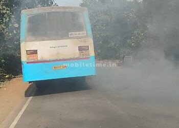 Smoke-emitting buses are the property of KSRTC!