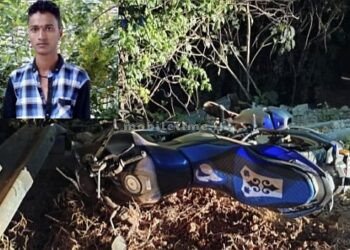 A young man's life ends after falling off a bike.