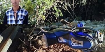 A young man's life ends after falling off a bike.