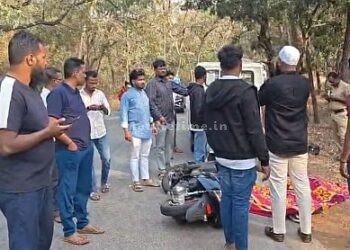 Accident The driver was caught as a tire puncturer!