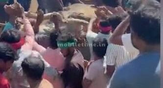 Bull falls into fishing net Death!