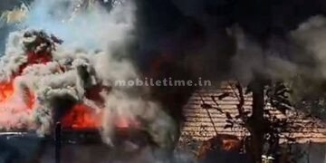 One day Burning on three sides!