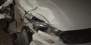 The remaining breath from the air bag!