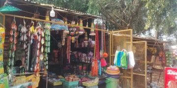 A stall that provided vegetables for thieves' meals!