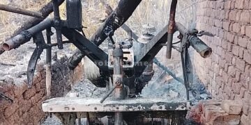 ಸುಟ್ಟು ಕರಕಲಾದ ಟಿಲ್ಲರ್: ಕಿಡಿಗೇಡಿ ಕೃತ್ಯಕ್ಕೆ ರೈತ ಕಂಗಾಲು!