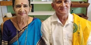 Ceremony honoring teacher couple