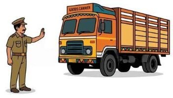 Evil driver rammed a lorry into the police!