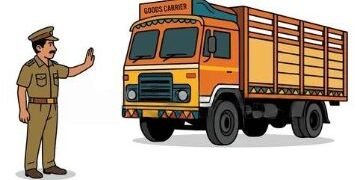 Evil driver rammed a lorry into the police!