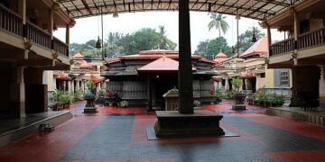 Manjaguni Temple All preparations for dedication ceremony