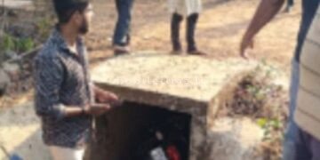 Bike falls into gutter Death and injury!