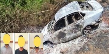 Burnt body in a bad car Prison for those who murdered and set fire to it!