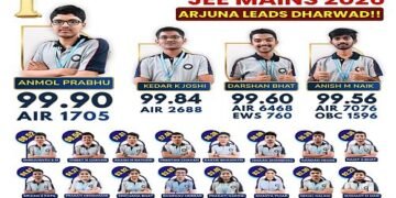 JEE Exam Arjuna College First for North Karnataka!