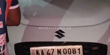 Two number plates for the same car!