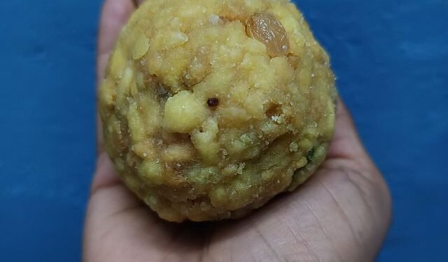 A big laddu that makes you sleepy!