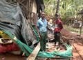 Lightning strikes electricity pole House destroyed!