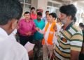 Neat barrier for unsafe school BJP members oppose it!
