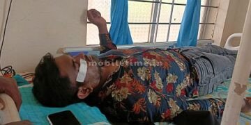 The car driver was beaten by giving urine!