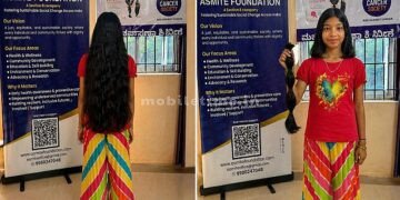 The girl who donated her hair to a cancer patient!