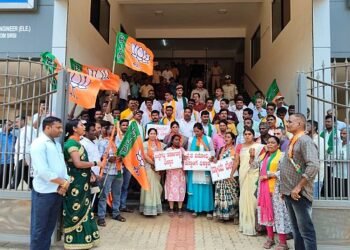 Violent struggle BJP voices concern over farmers' problems