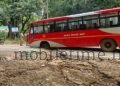 Government bus stuck in a ditch!