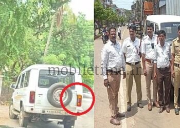 Government jeep turns left with right indicator on Police arrest it!