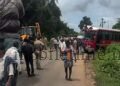 Bus crashes into lorry!