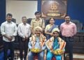 Haliyal Shivaji Shines in China Felicitated