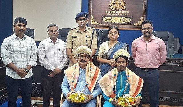 Haliyal Shivaji Shines in China Felicitated