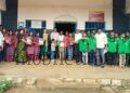 Karwar Forest officer distributes uniforms to school children