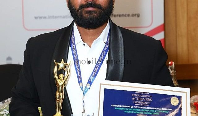 Karwar Honor for eco-friendly building constructor
