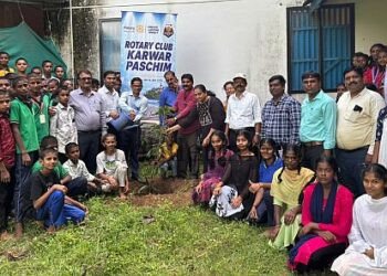 Karwar Rotary members' love for greenery