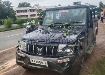Minister's Tour Jeep Deployed for Security Meets with Accident!