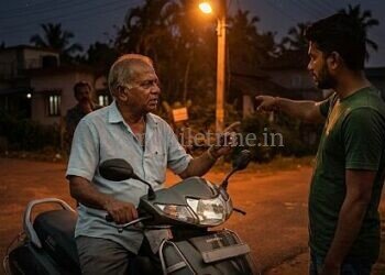 Murudeshwar Trouble for a Good Samaritan Man who asked for directions to Bhat's house stole gold and fled!