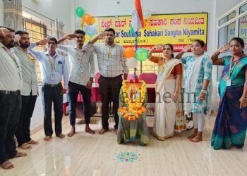 Gokarna Flag Hoisting at Safestar Society