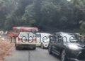 Joida KSRTC bus stuck in the mud!