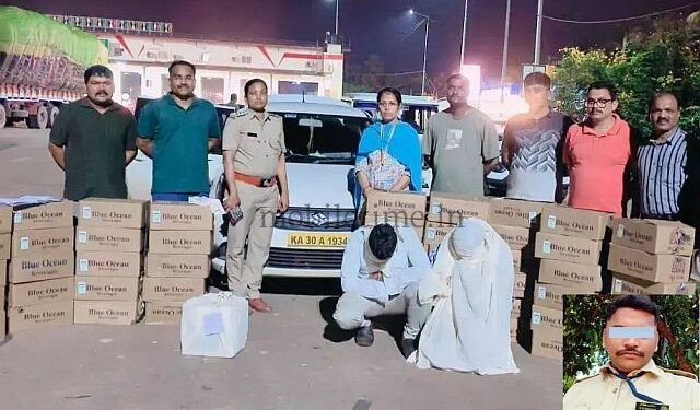 Karwar Illicit couple transporting arrack!